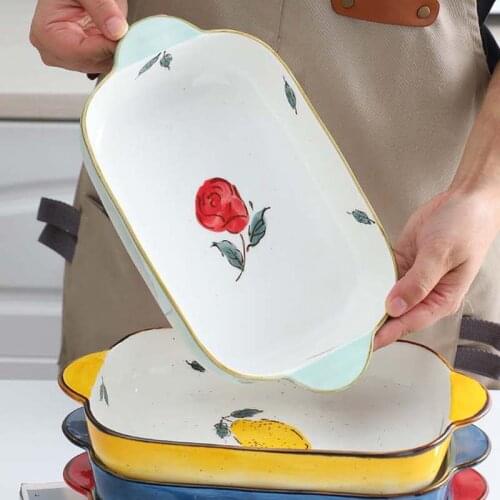 Nordic household ceramic dishes western dishes tray steak dishes tableware breakfast dishes solid color disc pasta dishes