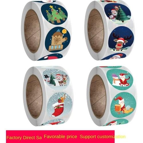 New roll up sticker Day gift decoration gift series sticker label