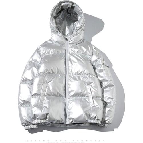 2021 New Glossy Man Padded Parkas Coat Hooded Thicken Warm Jacket Male Waterproof SnowWear Wadded Coats Cold Outwear