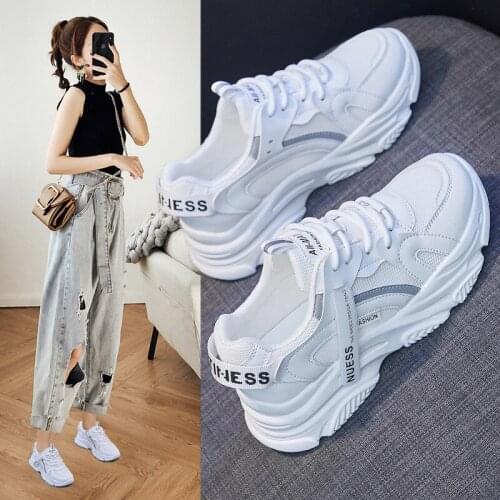 2021 Autumn new style Korean student daddy womens shoes student sports shoes women running casual shoes