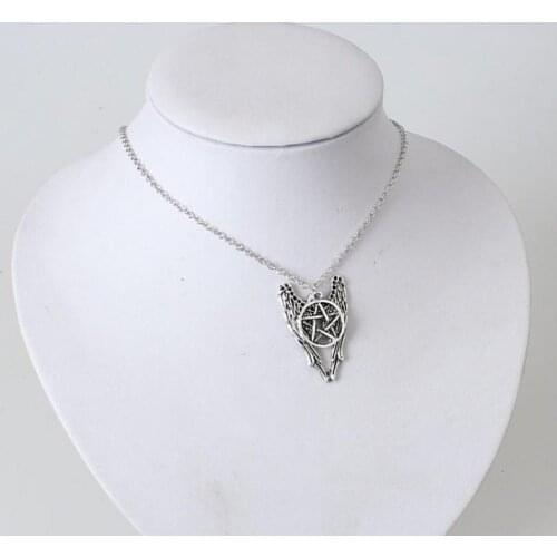 New Fashion Europe And The United States The New Evil Power Necklace Five - Pointed Star / Wings / Necklace Wholesale Sales