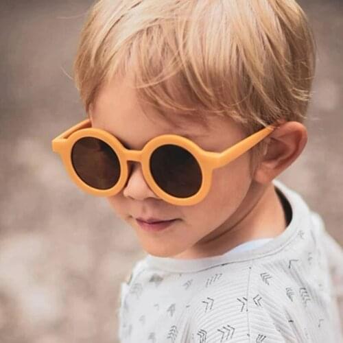 New Kids Sunglasses Cartoon Bear Shape Girls Boy Children Sun Glasses Round Street Beat Eyeglasses Cute Baby Shades Eyewears UV