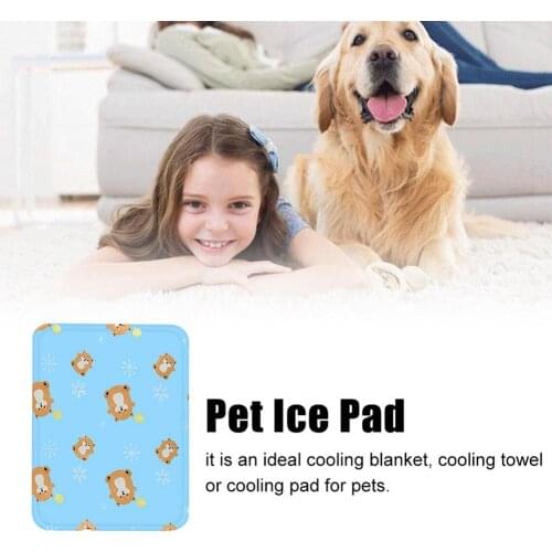 Pet Cooling Mat Summer Ice Pad Dogs Cat Blanket Sofa Breathable Pet Dog Bed Waterproof Washable Large Dogs Cat Mats Dropshipping