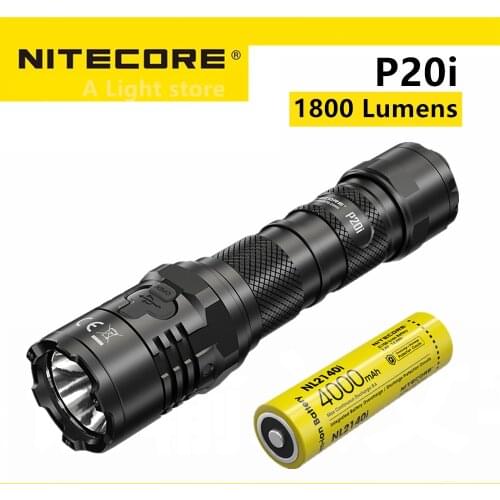Original NITECORE P20i Flashlight Uses Luminus SST-40-W LED 1800 Lumens USB-C Direct Charging Law Enforcement Torch