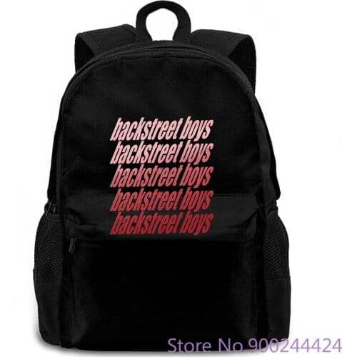 Authentic BACKSTREET BOYS Vintage Repeat Logo Slim-Fit NEW Print women men backpack laptop travel school adult student