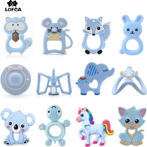 Baby Teether 1PC mouse Silicone turtle Teether Baby Teething Animal Raccoon BPA Free Rodents Food Grade