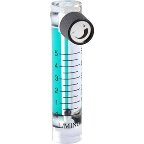LIXF-0.1-5LPM 1L Oxygen Flow Meter Flowmeter with Control Valve for Oxygen Air Gas