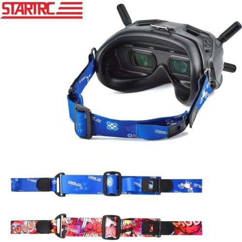 STARTRC Adjustable Headband for DJI FPV Goggles V2 Headstrap with Battery Holder Mount VR Goggles Glasses Headbelt Head Straps