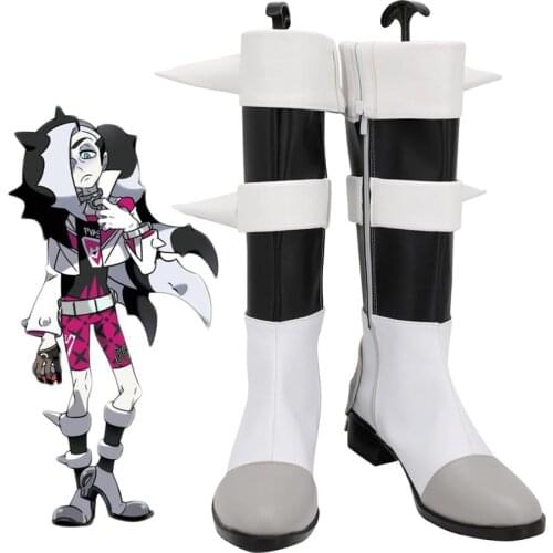 Pokemon Sword/Shield Piers Cosplay Boots Custom Made Leather Shoes for Boys and Girls