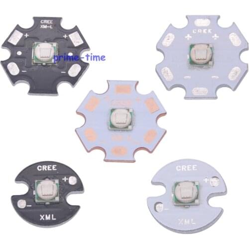 5pcs 10W XML T6 Epileds Royal Blue 450nm High Power LED Light Emitter For Professional Flashlight Fishing Light Landscape