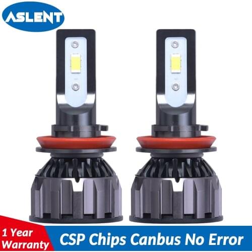 ASLENT 18000LM H11 H1 H4 H7 LED Canbus No Error Car Headlight Bulbs 90W 6500K 9004 9007 9005 9006 H8 Auto Lamp Fog Lights 12V