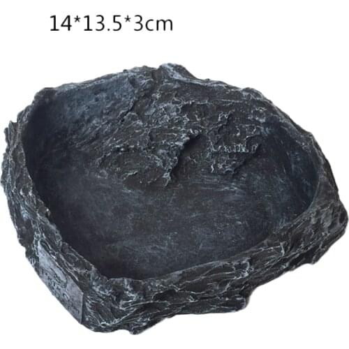 Reptile Tortoise Water Dish Food Bowl Toy For Amphibians Gecko Snakes Lizard Spiders Non-toxic Food Water Pot Pets Supplies