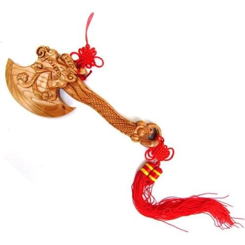 Peach wood axe, leading axe, married, move, good luck, pendant, authentic mahogany, evil spirits, ornaments, handicrafts