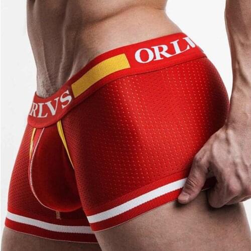 ORLVS Boxers Cotton Soft Fit Mens Undepants Comfortable Breathable Romantic Delicacy Super Elactic No Side Seam Sport Pants