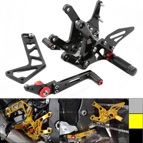 Rear Set Rearsets Foot Peg Rest Footpeg Brake Shift Shifting Lever Pedal For YAMAHA YZF R1 R1S R1M 15-18 2015 2016 2017 2018