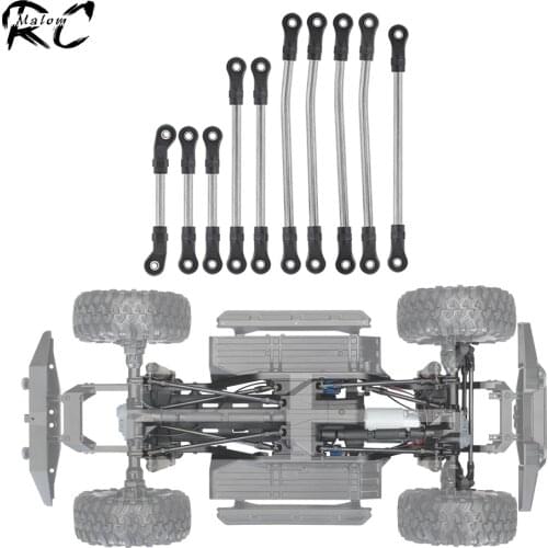 10 Pcs/Set Metal Link Set Plastic Rod End Suspension Steering Links for 1/10 RC Crawler 324mm Wheelbase TRAXXAS TRX-4 Defender