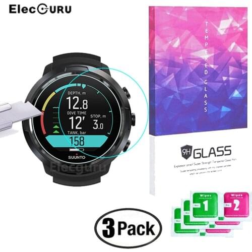 3Pcs for Suunto D5 Dive Computer Smartwatch Tempered Glass Full Screen Protector Clear Anti-Scratch Anti-Shatter Protective Film