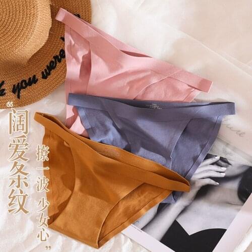 3Pcs Sexy Womens Panties Cotton Panties for Women Seamless Panties Thongs Sexy Female Lingerie Underwear Women Briefs for Girls