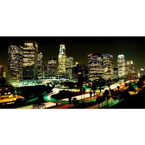 Large size Diy Diamond Painting city night view Cross Stitch Kits Full square round 5d Diamond Embroidery Mosaic Home Decor L836