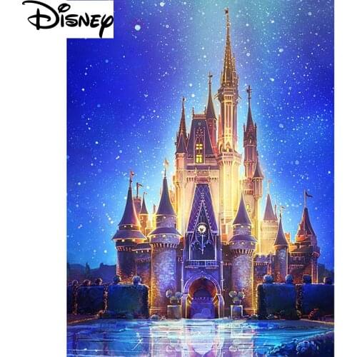 Disney 5D DIY Full Square Drill Diamond Painting Cross Stitch Cartoon Fantasy Castle Full Diamond Embroidery Mosaic Decor
