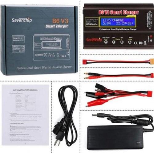 IMAX B6 V3 80W 6A Battery Charger Lipo NiMh Li-ion Ni-Cd Digital RC Charger Lipro Balance Charger Discharger + 15V 6A Adapter