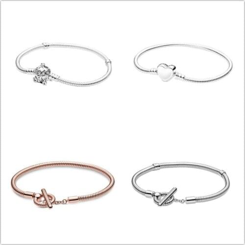 925 Sterling Silver Bracelet Moments Cinderella Pumpkin Bracelet Bangle Fit Women Bead Charm Diy fashion Jewelry