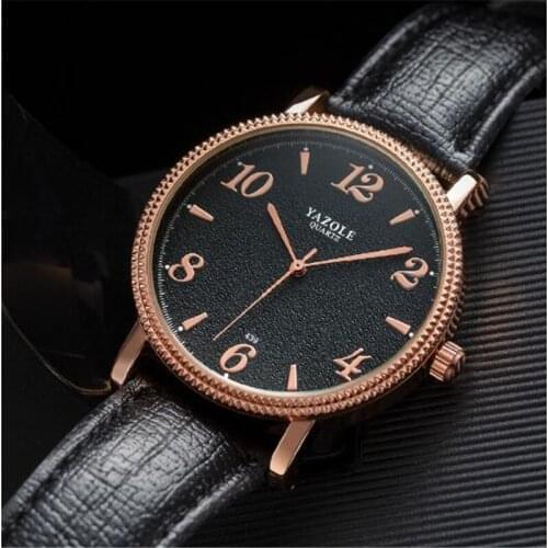 Relogio Masculino Mens Watches YAZOLE Watch Men Steel CASE Quartz Waterproof Reloj Hombre Men Clock TIME Business Wristwatch