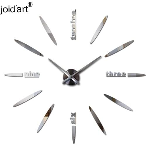Top fashion new Modern wall clock watch Wall Stickers clocks reloj de pared home decoration horloge Needle Quartz wall clocks