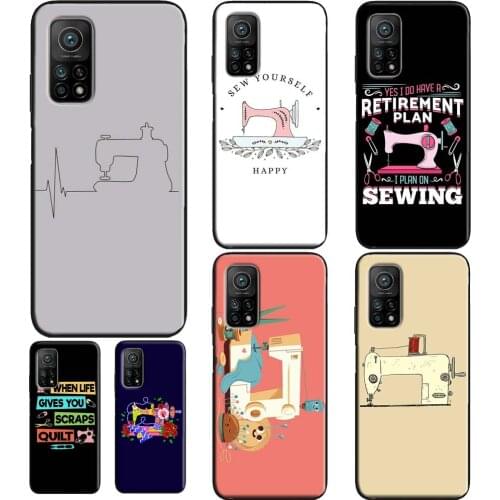Sewing Machine Case For Xiaomi Mi 10T Pro Mi 9T 9 10 Lite A3 Mi Note 10 Lite Cover For POCO X3 F2 Pro