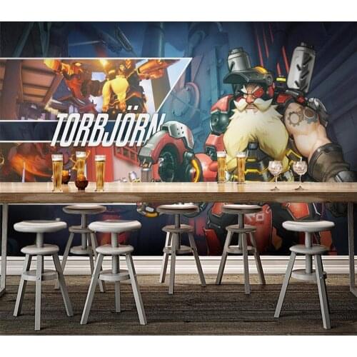 Decorative wallpaper Overwatch Torbjorn background wall painting