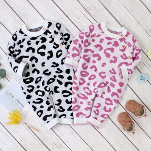 Bobora Baby Long Sleeve Leopard Cheetah Print Romper Jumpsuit Sleep and Play