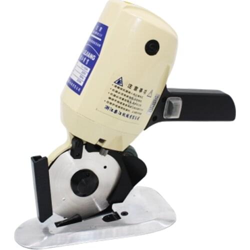 YJ-100A Hand push Electric Cloth Fabric Cutter Round Knife Cutting Machine Cloth Cutter Electric Scissor 100mm 250W