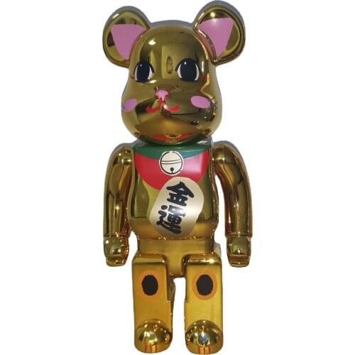 Bearbrick 28cm 400% Bear@brick Action Figures Bear Plating Model Figures Diy Paint Dolls Kids Toys Children Birthday Kaw