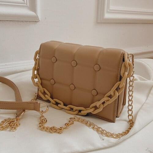 Branded Womens Shoulder Bags 2021 Thick Chain Quilted Shoulder Purses And Handbag Women Clutch Bags Ladies Hand Bag