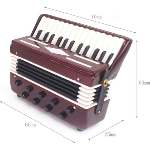 G07-X215 children baby gift Toy 1:6 Dollhouse mini Furniture Miniature rement Doll accessories accordion 1pcs