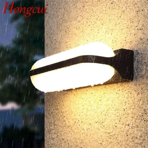 Hongcui Outdoor LED Wall Sconces Patio Waterproof Simple Creative Decorative For Porch Courtyard Balcony Garden