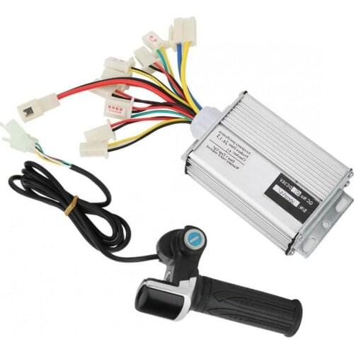 Electric Bicycle Controller 24V/36V 500W Brushed Motor Controller & Throttle Grip Set for Electric Bike Bicycle e-bike parts