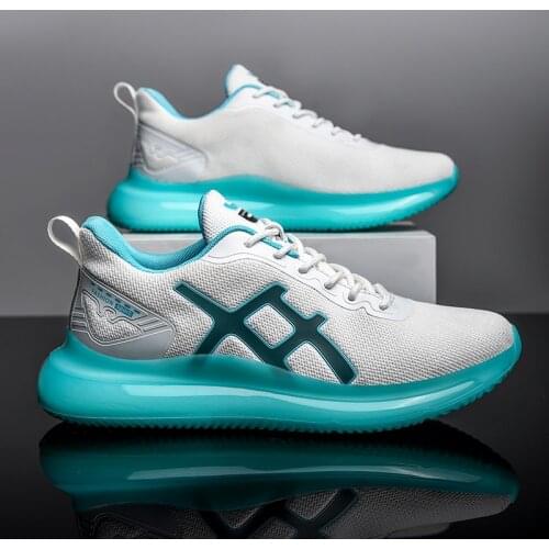 Outdoor Fashion Sport Shoes Air Cushion Men Running Shoes Zapatillas Hombre Deportiva Men Lace-Up Jogging Working Sneakers Men