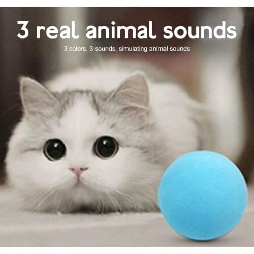 Round Cat Play Chewing Toys Gravity Ball Insect Calling Wool Sounding Pet Dog Interactive Puppy Catnip Toys Training Supplies