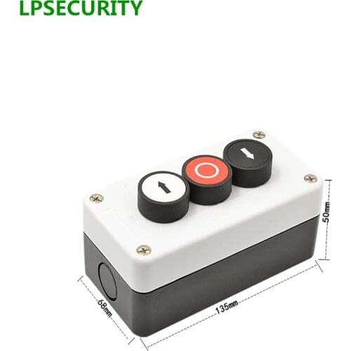 LPSECURITY Electric Push button for barrier gates and gate openers/Commercial Garage Door Opener Three Button Station