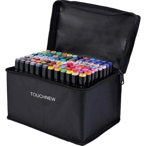 Markers TouchNew Drawing Painting Set Sketch Pens Art Markers Brush 20 30 40 60 80 168 Colors Alcohol Based Art Supplies Pen