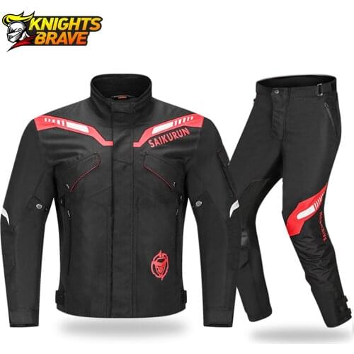 Motorcycle Jacket Winter Cold-proof Waterproof Motorbike Motocross Jacket Suit Protective Gear Men Chaqueta Moto Hombre Black