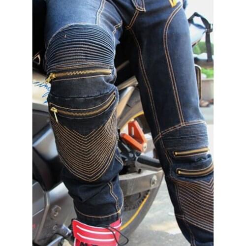 Newest Motorcycle Riding tribe jeans male ride motorcycle pants off-road pants automobile race motorcycle pants have protect
