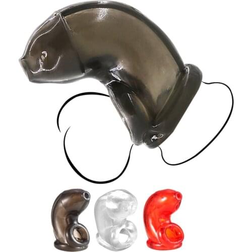 New Male Cock Cage Penis Shrink Ring Sheath Chastity Device Penis Ring Bondage Belt Fetish Extension Adult Sex Toys Sex Shop