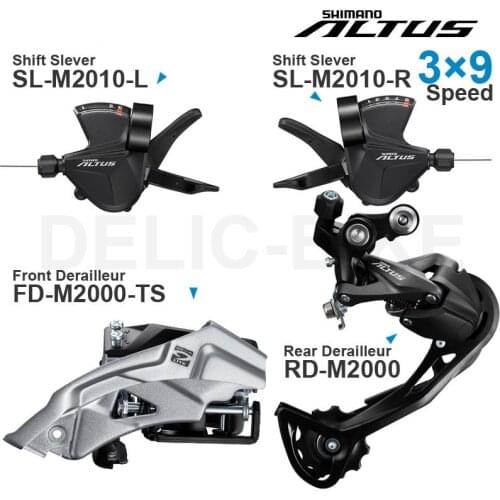 SHIMANO ALTUS M2000 3×9v-27speed Groupset M2010-R/L Shifter M2000 Rear Derailleur-SHADOW for MTB Bike Bicycle Original parts