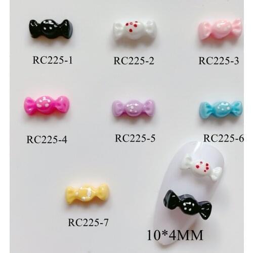 RC225 200pcs/bag Cartoon Candy Deco Resin Cartoon Deco Nail Art Decoration Nail DIY Deco