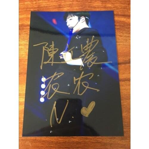 Hand signed IDOL PRODUCER NINE PERCENT CHEN LINONG LI NONG autographed photo 5*7 072018