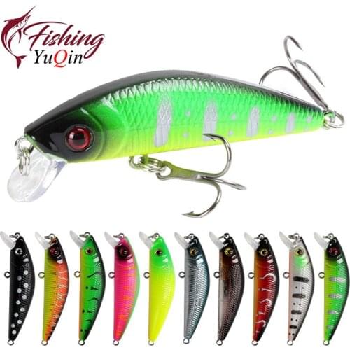 1pcs Minnow Fishing Lure 7cm 8.1g 3D Eyes Crankbait Wobbler Artificial Plastic Hard Bait Fishing Tackle