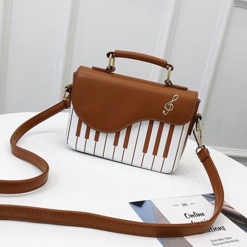 New Fashion Ladies Piano keys Pu Leather Handbag Women Small Shoulder Bags Female Embroidery Crossbody Messenger Bag Drop D116