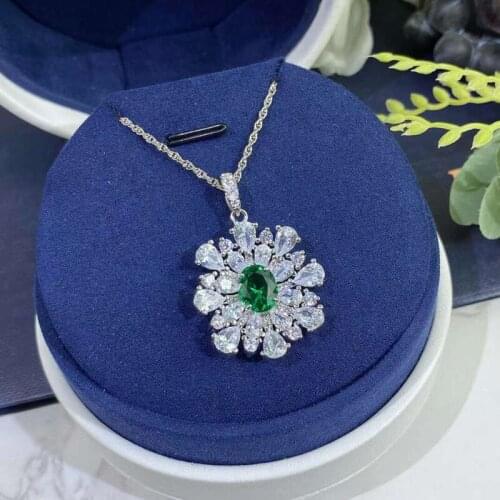 Designer Fashion 925 Sterling Silver Jewelry 3A Cubic Zirconia Party Necklace